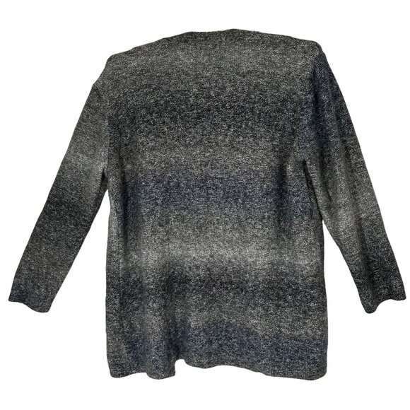 Style & Co Womens Open Front Cardigan Sweater XL Cotton Blend Academia Preppy - Picture 2 of 9